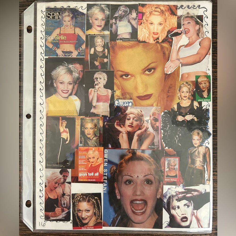 Gwen Stefani Collage clippings bundle memorabilia